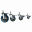 Опора поворотная колесная с тормозом с болтом HITCH 120*26 пластик SCtgb55 Опора поворотная колесная с тормозом с болтом HITCH 120*26 пластик SCtgb55